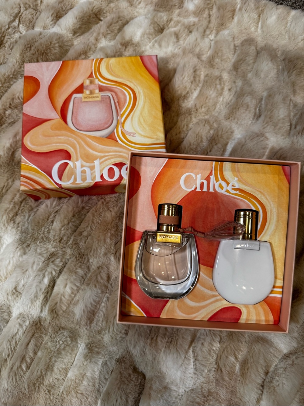 Chloe Women Bath & Body Set - Pink, Orange & Gold